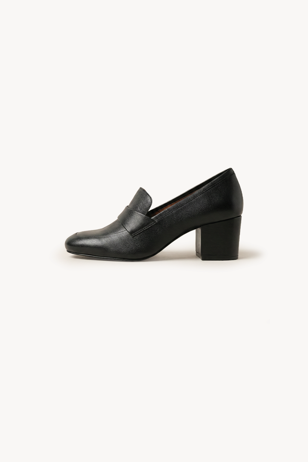 Bellve - Minimal Slip-On Loafers, Black — 02 side profile 2