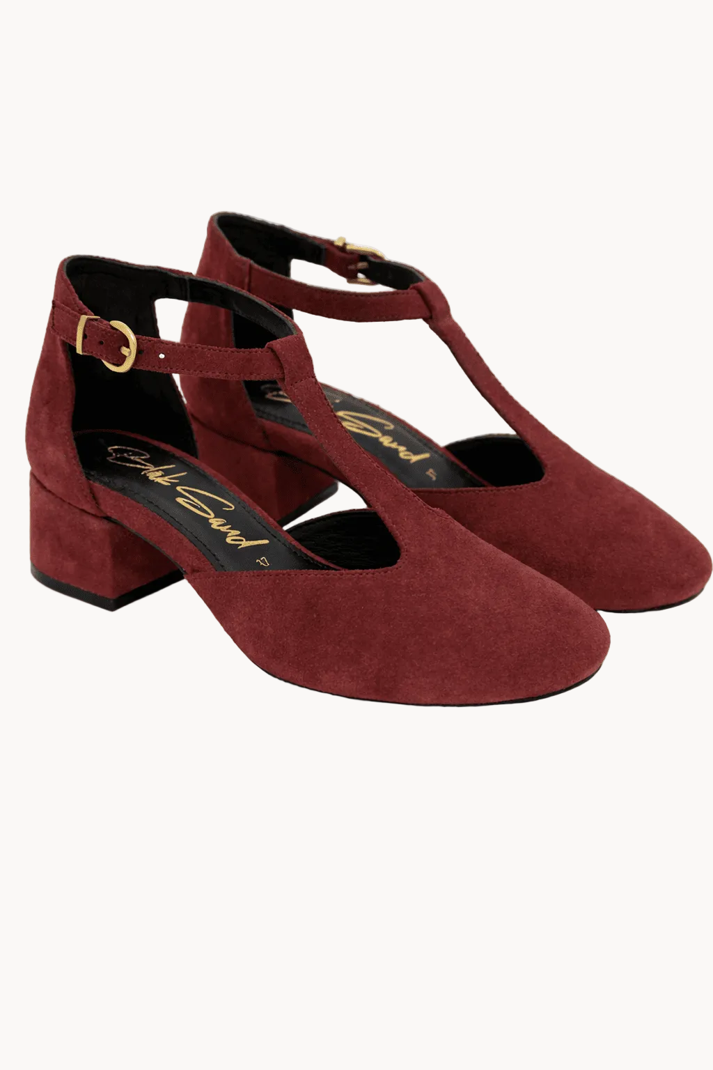 Milano T-Strap Nero, Burgundy — 06 detail