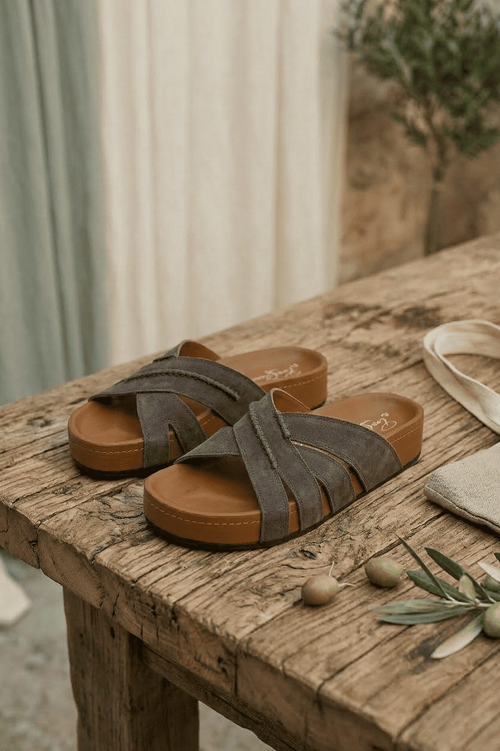 Romanov Zoloto-  Slides, Grey — 08 styled
