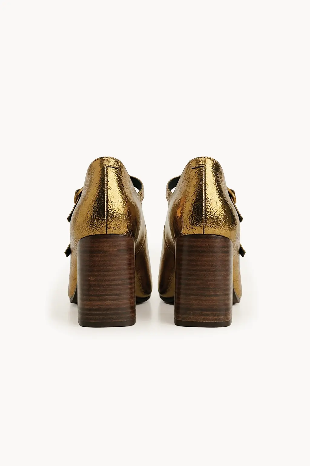Camoscio Mary Jane, Antique Gold — 05 back
