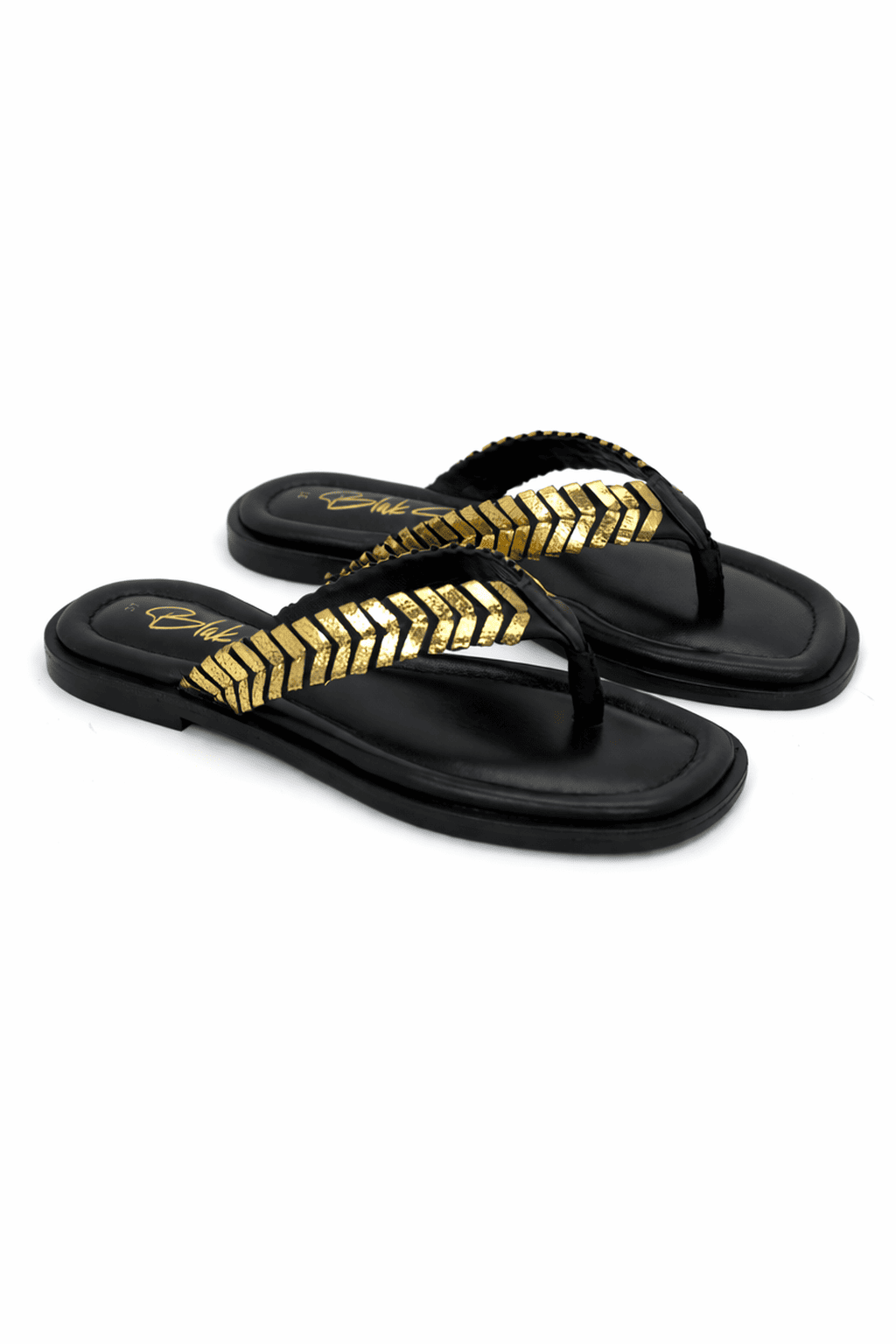 Intreccio Nero Sandalo, Black & Gold — 06 detail