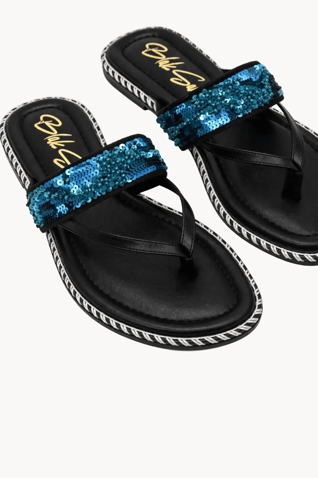 Notte Azzurra Sandal, Blue — 03 close-up